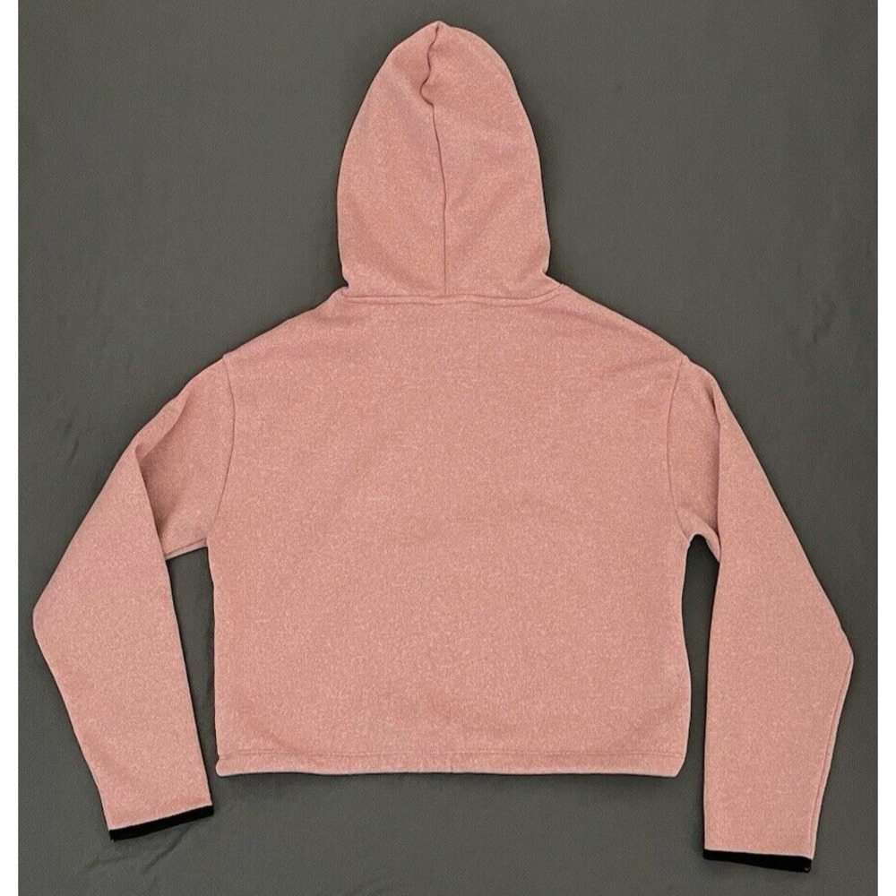 PINK Victoria's Secret Womens Sweatshirt Small Pink Cropped Hoodie Logo Pullover - Picture 5 of 8